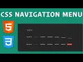 CSS Navigation Menu with Transitions - How to Build CSS Menu with CSS Transitions