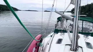 We are back to sailing in the 1000 Islands after many mechanical issues.