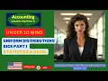 Uniform Distributions Dice Part 1 Statistics Excel