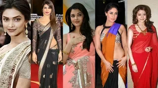 top 40 bollywood actresses looking beautiful and hot in saree