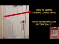 How to Install a Spring Loaded Door Hinge - Make your Door Close Automatically
