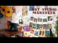 ULTIMATE ART STUDIO MAKEOVER Transforming My Creative Space