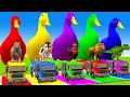 Lagu Long Slide Game With Cow Elephant Gorilla Hippopotamus Tiger 3d Animal Game Funny 3d Animals