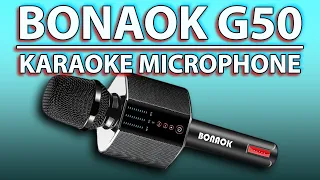 Premium Karaoke Microphone On The Go BONAOK G50 Karaoke Microphone Review