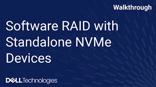 Software RAID with standalone NVMe devices using iDRAC Service Module