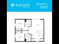 2x2A floor plan at 800 South furnished