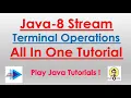 Java - 8 Terminal Operations Of Stream API Terminal Operations Java