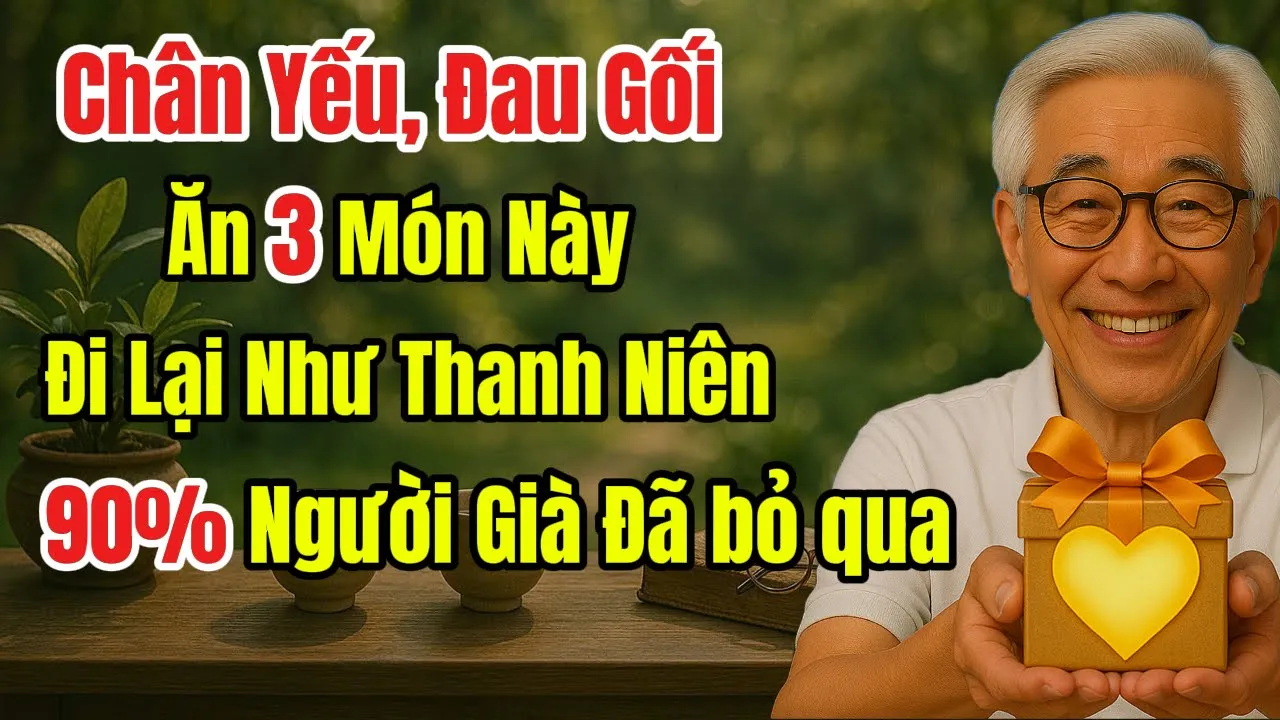 Outline Video Bí Quyết Hồi Sinh Khớp Gối Trơn Tru, Ăn 3 Loại Thực Phẩm Này Đi Lại Vững Như Thanh Niên