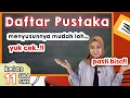 Daftar Pustaka || Menyusun Daftar Pustaka lengkap dengan contoh || Part 1