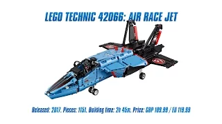 LEGO Technic 42066: Air Race Jet Unboxing, Speed Build &amp; Review [4K]