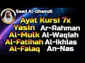 Download Lagu Ayat Kursi 7x,Surah Al Mulk,Ar Rahman,Al Waqiah,Yasin,Fatihah,Ikhlas,Falaq,An Nas By Saad Al-Ghamdi