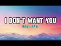 Riton, RAYE - I Don't Want You (Lyrics)