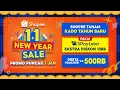 Lagu Sambut Kemeriahan Tahun Baru di Shopee 1.1 New Year Sale, Promo Puncak 1 Januari!