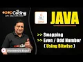Swapping using Bitwise Operators Even or Odd Number Java for Beginners