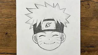 كيفية رسم ناروتو سهل للمبتدئين | رسم ناروتو