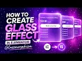 How To Create Glass Effect in Elementor Glassmorphism