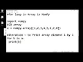 Python Numpy use of For loop in 1D 2D 3D array Hndi www EasyExamNotes com Jayesh Umre