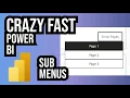 New Power BI Drop Down Navigation Menus Build guide with examples in under 5 minutes