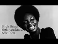 Nina Simone - Feeling Good (1965) -Lyrics