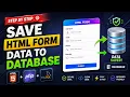 How to Store HTML Form Data in a MySQL Database Using PHP UPDATE 2026