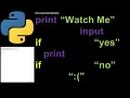 Print Input and If statements in python