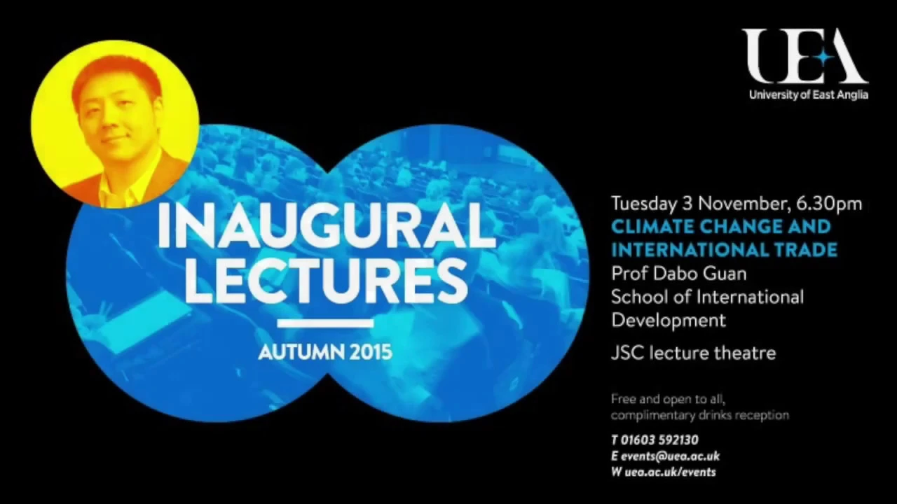 Climate change and international trade (UEA inaugural lectures 2015)