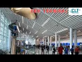 Charlotte Douglas Int l Airport CLT New Terminal Walking Tour Departures and Arrivals 4K