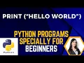 1 How to Print Hello World in Python Language Python Program - Hindi