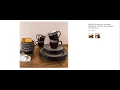 Better Homes and Gardens Medallion 16 Piece Dinnerware Set Brown