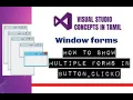 VB Net How to show multiple Form using Button Click For beginners through Tamil