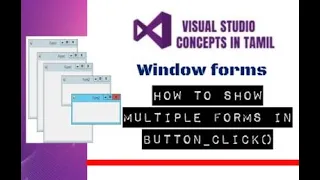 VB Net How to show multiple Form using Button Click For beginners through Tamil