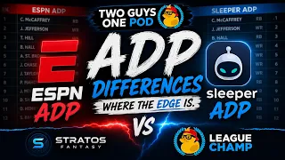 ESPN vs Sleeper ADP Where Are the Biggest Differences