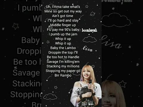 Download MP3 BLACKPINK-BOOMBAYAH | Lisa rap #shorts