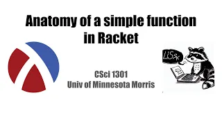 Anatomy of a simple function in Racket