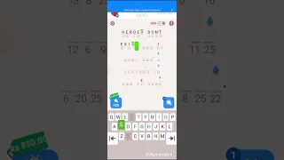 Cryptogram letters and Numbers Level 50