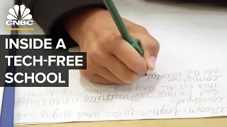 inside a tech free school where tech executives send their kids