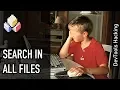 DevTools hacking Project-wide text search