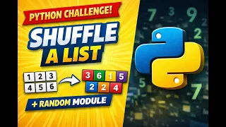 Python Challenge Shuffle a List Using Random Module Beginner Friendly