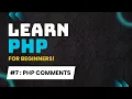 PHP Tutorial for Beginners in Hindi - Php Comments