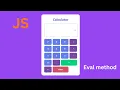 Making calculator backend using eval method - JS