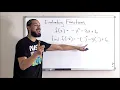 5 Minute Math Algebra - Functions