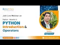 Python-Session 2 Data types and Operators