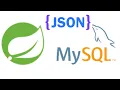How to store Json data into MySql database using spring boot