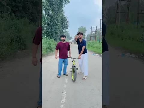 Munnu ne bhotiya cycle se sabka pagal bana diya #comedy #funny #shortsfeed