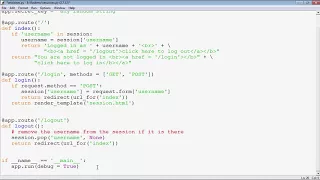 Flask Framework - Session Object