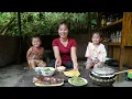 Download Lagu Harvesting climbing beans to sell at the market - Grilling giant fish for my little daughter to eat