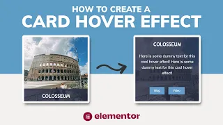 Simple Card Hover Effect Elementor