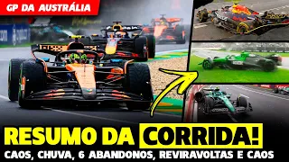 🚨GP DA AUSTRÁLIA TEM CAOS, BORTOLETO FORA, CHUVA, REVIRAVOLTAS E ABANDONOS | FÓRMULA 1 | GP EM CASA