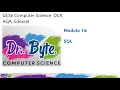 GCSE Computer Science Programming SQL Basics SELECT FROM WHERE for GCSE OCR J277 AQA 8525