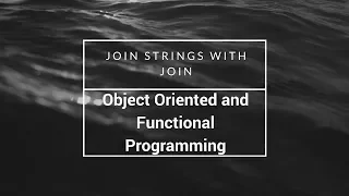 Join Strings with join freeCodeCamp Tutorial